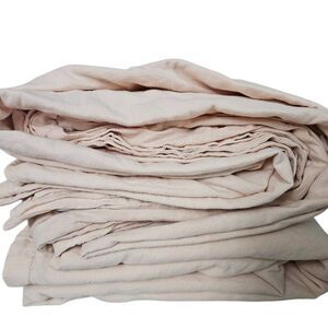 Anthropologie linen blend queen duvet